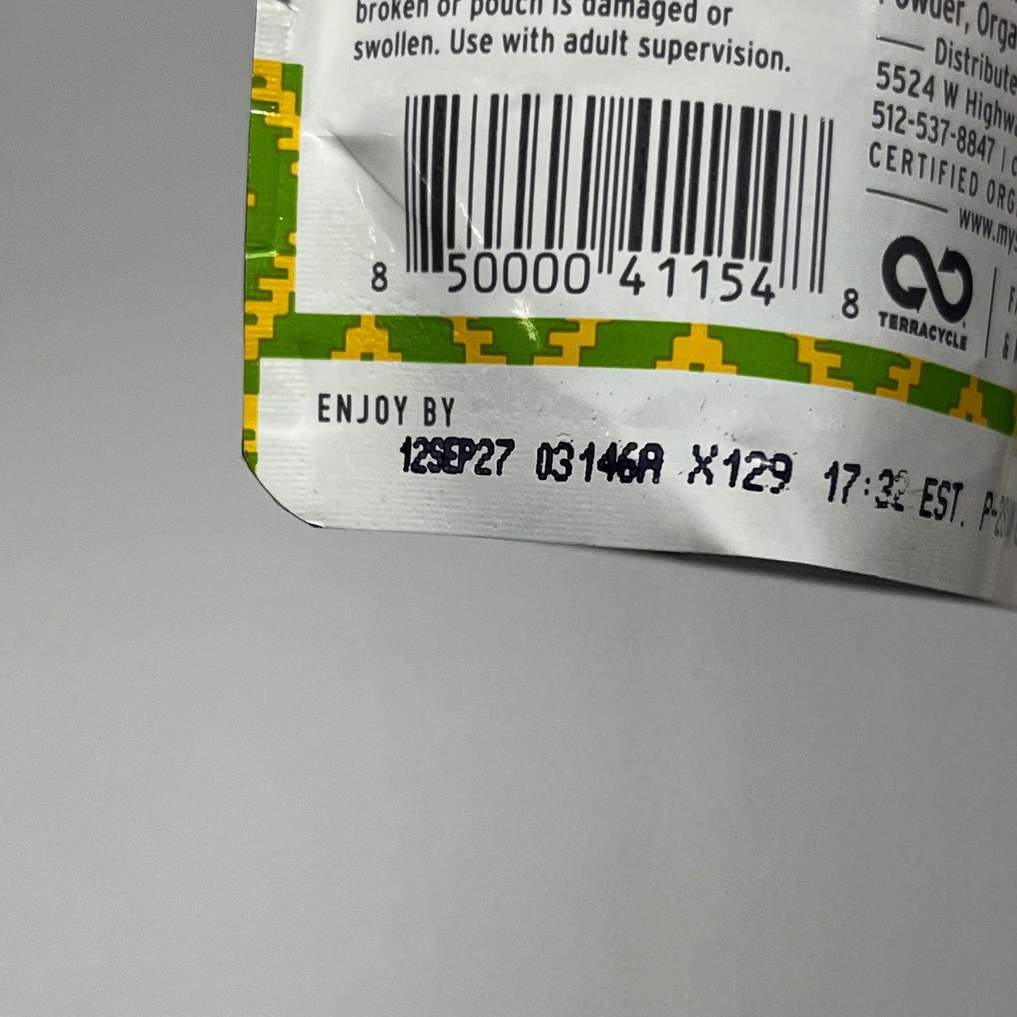 SERENITY (6 PACK) Free Range Chicken Mexican Stew Baby Food Pouches BB 09/27