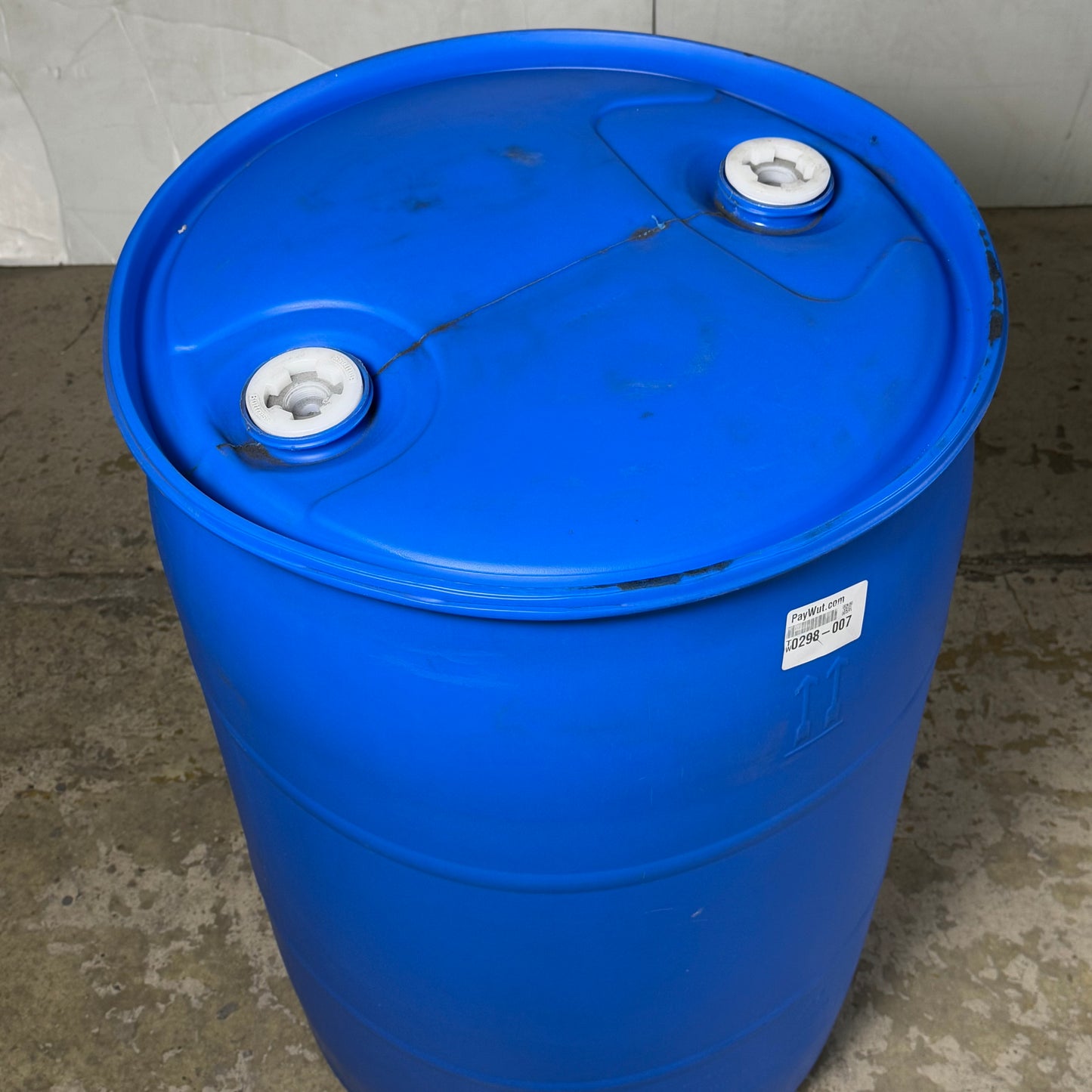 ZA@ GREIF Empty Blue Drums 55 Gallons/208L USA/R1874/24RL Sz 34.5”Hx22.5”D (New)