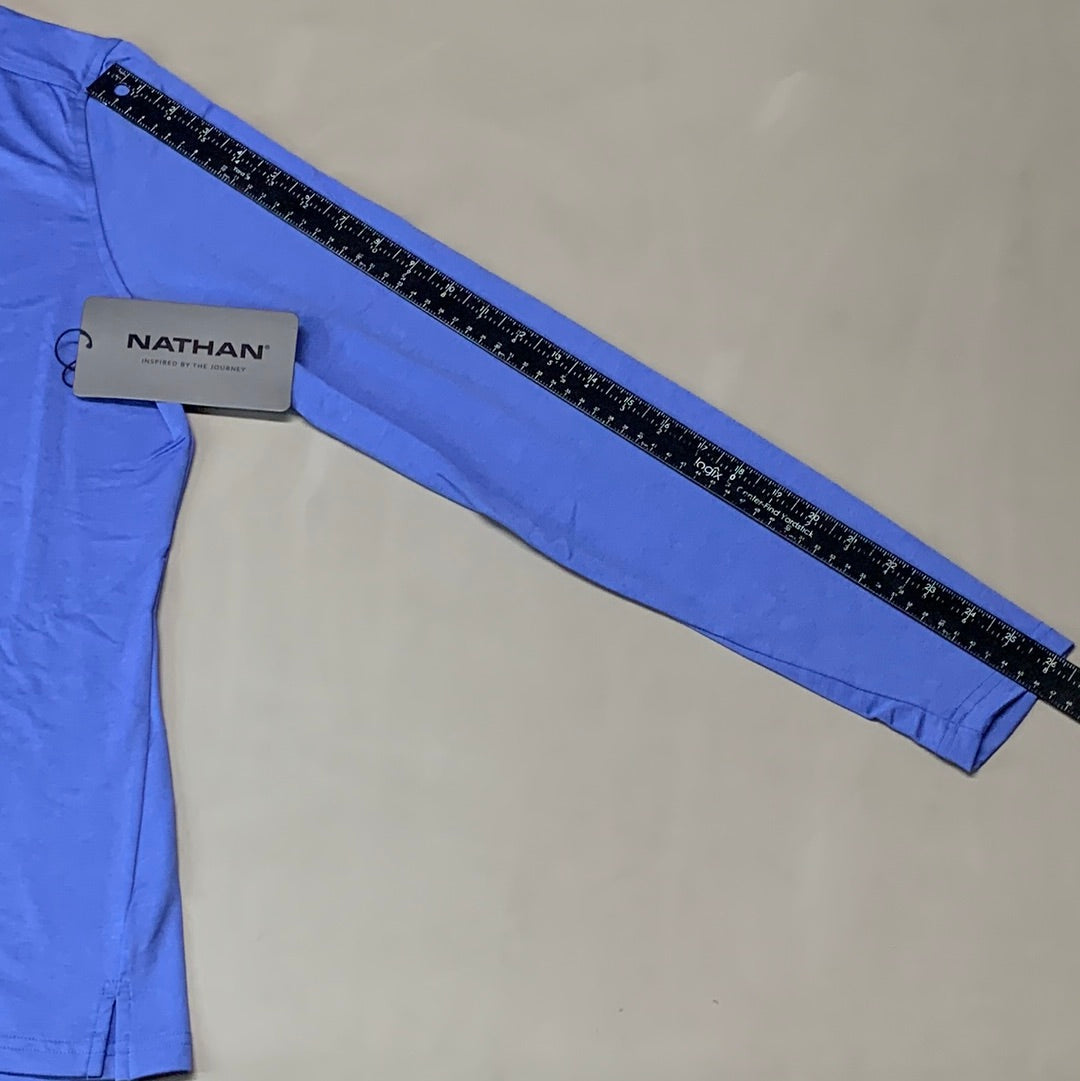 NATHAN 365 Hooded Long Sleeve Shirt Women's Sz L Baja Purple NS50080-70025-L (New)