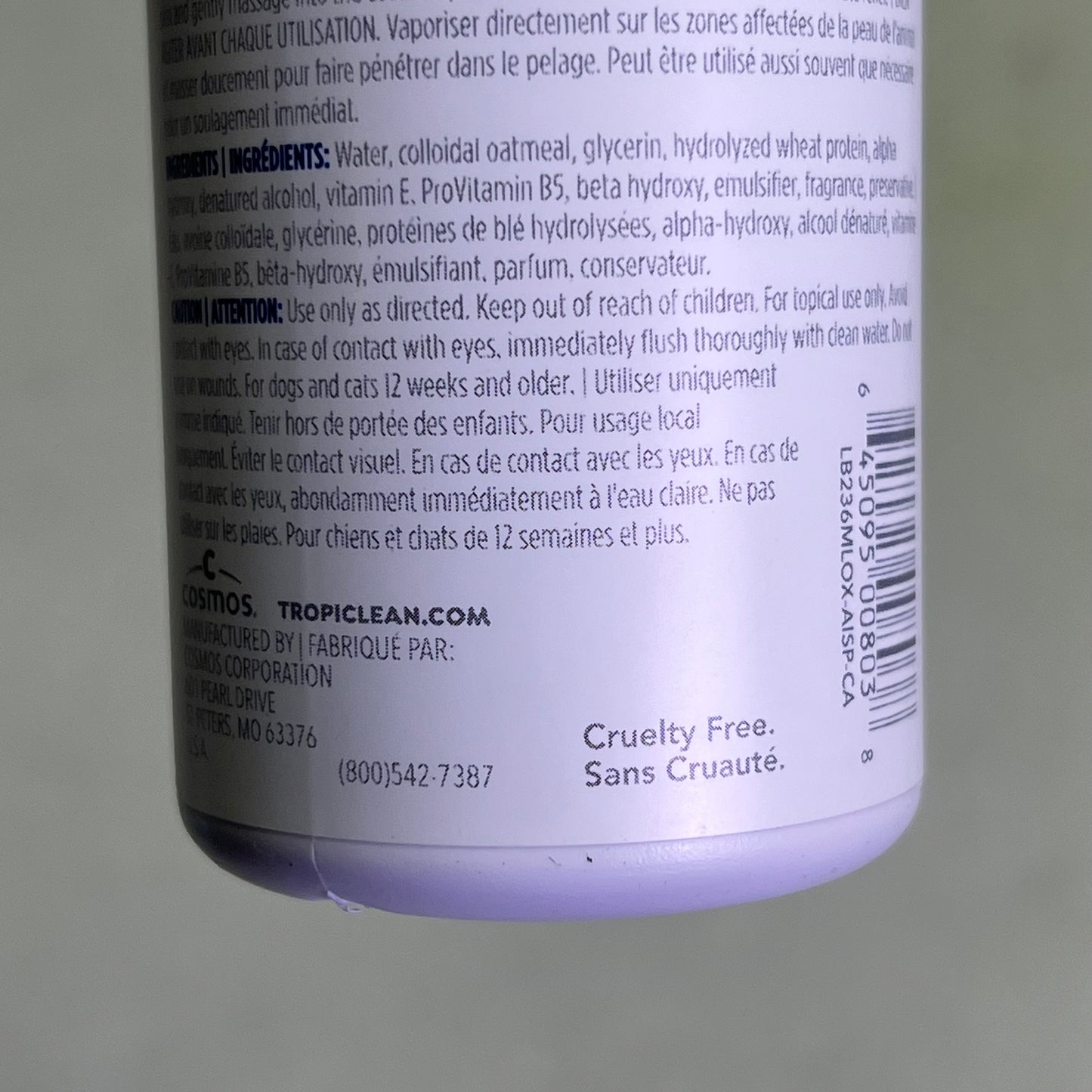 TROPICLEAN (2 PACK) Oxymed Anti-Itch Medicated Soothing Spray 8 fl oz