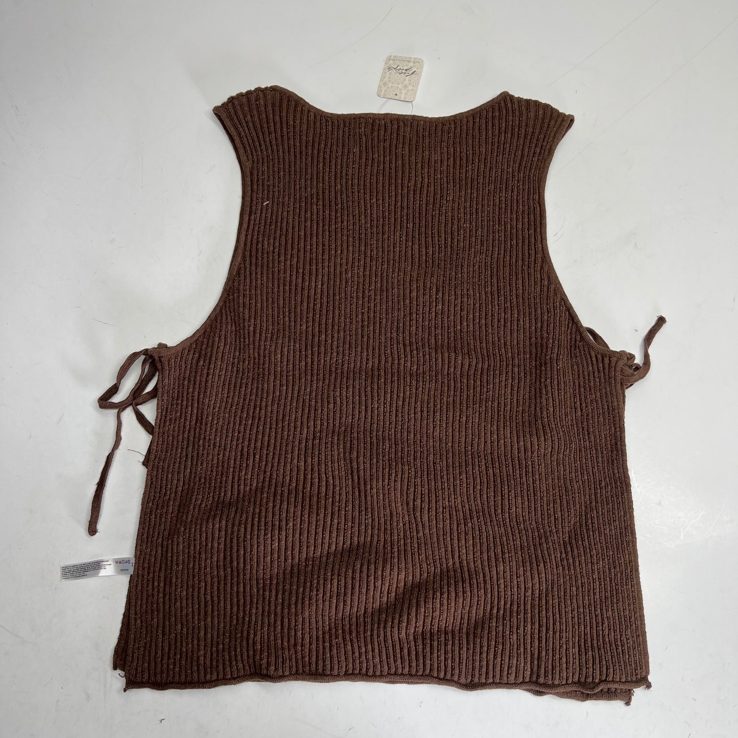 FREE PEOPLE Free Est Lizzie Sweater Top Scoop Neck Womens Sz XL Carafe OB2182105