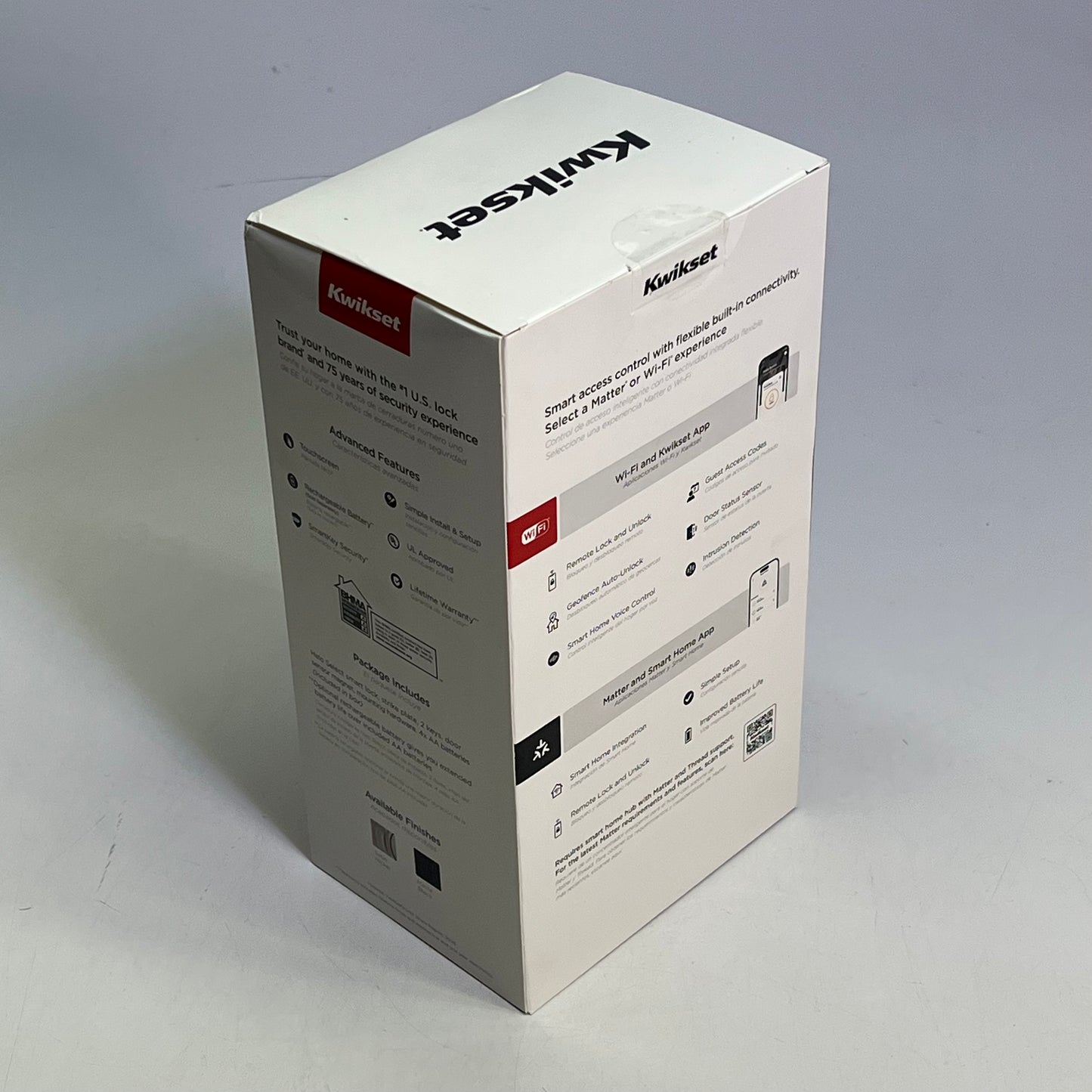 KWIKSET Halo Select WI-FI & Matter Enabled Smart Lock Matte Black 998000-002