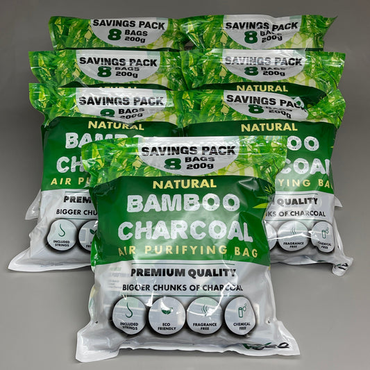 ZA@ VZEE (7 PACK 56 Total Bags) Bamboo Charcoal Air-Purifying Bag Odor-Eliminator G