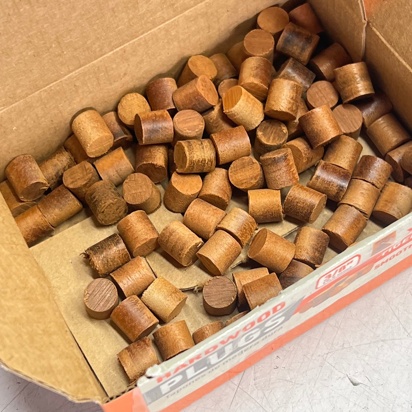 DECK WISE (2 PACK, 100 EACH) Hardwood Deck Plugs Tigerwood Smooth 3/8" Tan