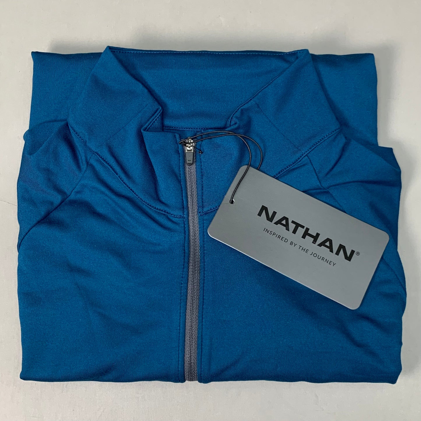NATHAN Tempo 1/4 Zip Long Sleeve Shirt 2.0 Men's Small Sailor Blue NS50960-60062-S (New)