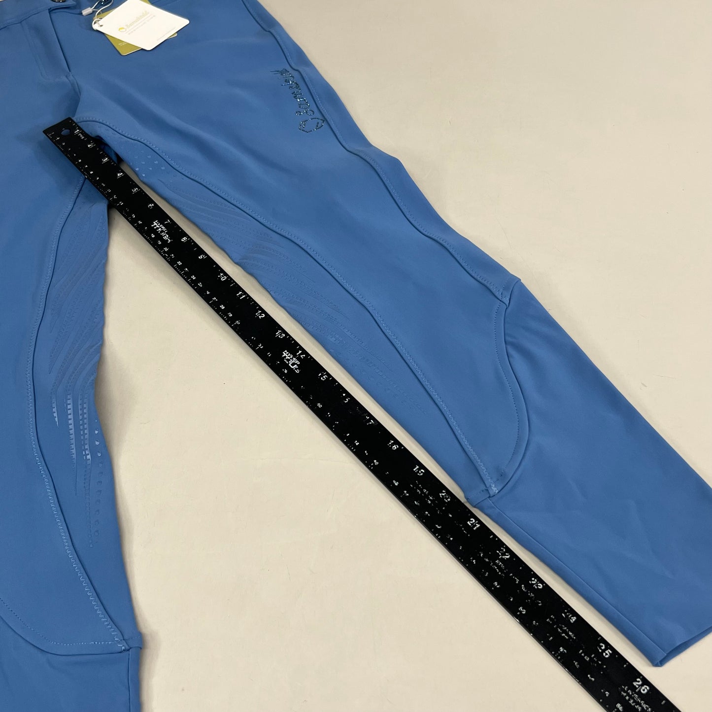 SAMSHIELD Clara Premium Equestrian Pants Women's Sz US 26, UK 8, FR 36 Washed Blue