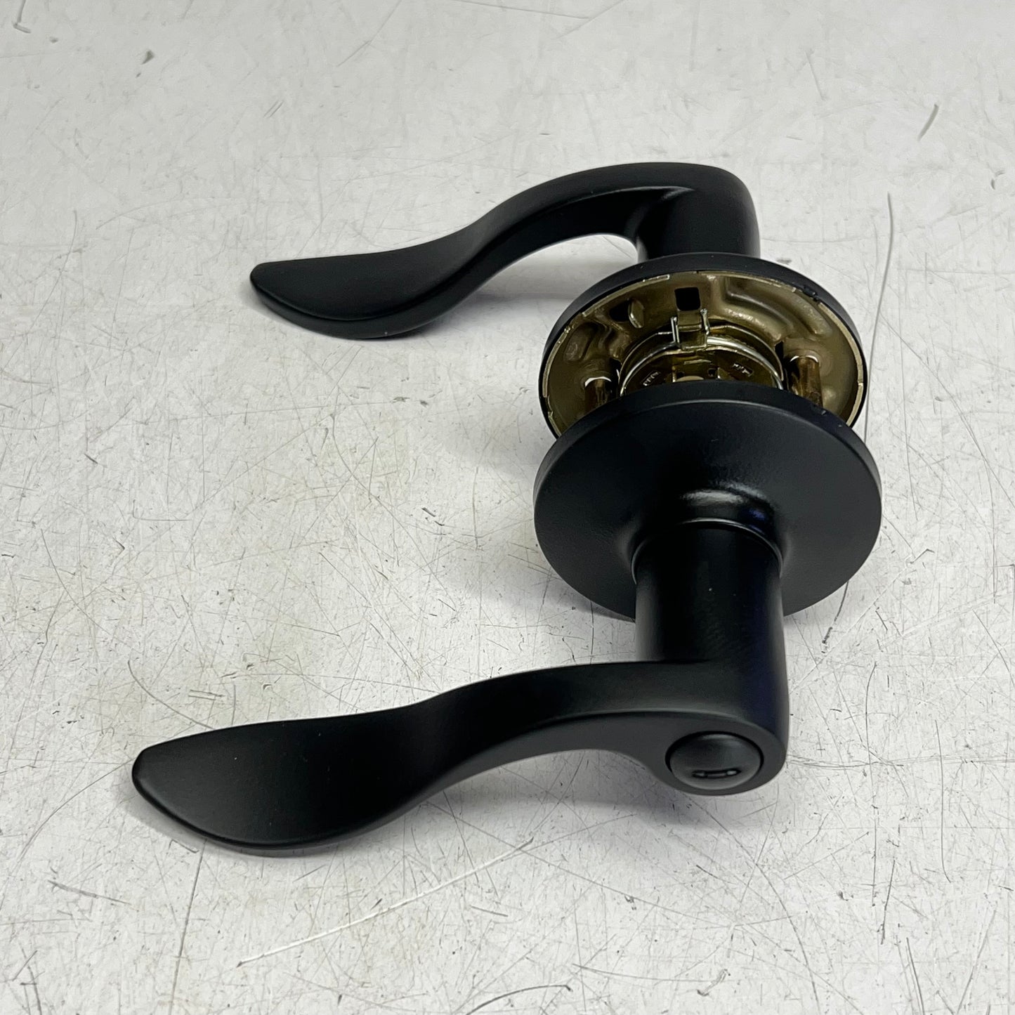 KWIKSET Layton Privacy Levers Adjustable Backset  Matte Black 9SL30000-095