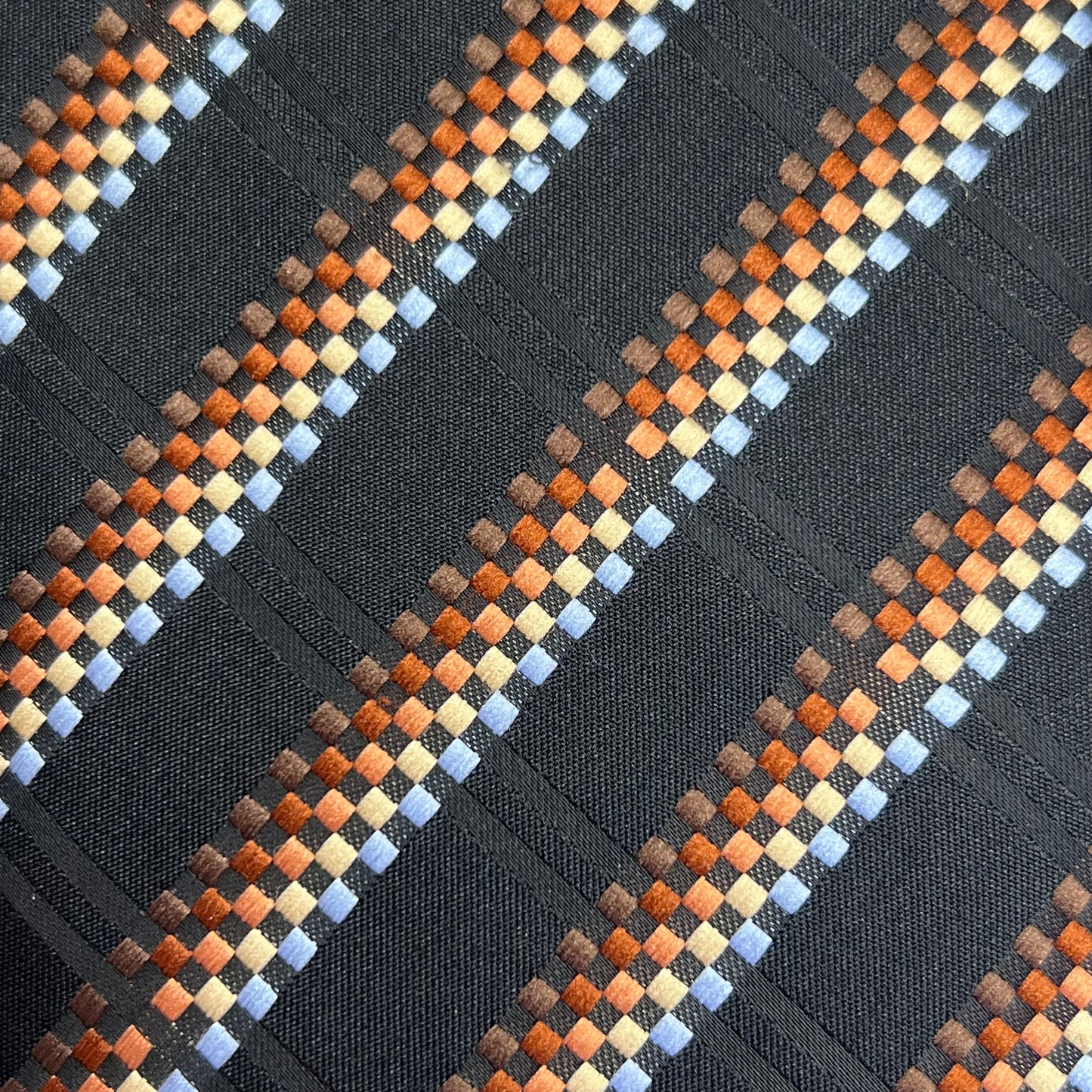 ALEXANDER JULIAN COLOURS Retro Design Tie 64" Black/Multicolor (Pre-Owned)