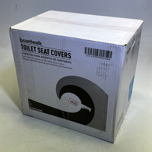 ZA@ BAORDWALK (20 SLEEVES OF 250) Toilet Seat Covers White  BWKK5000