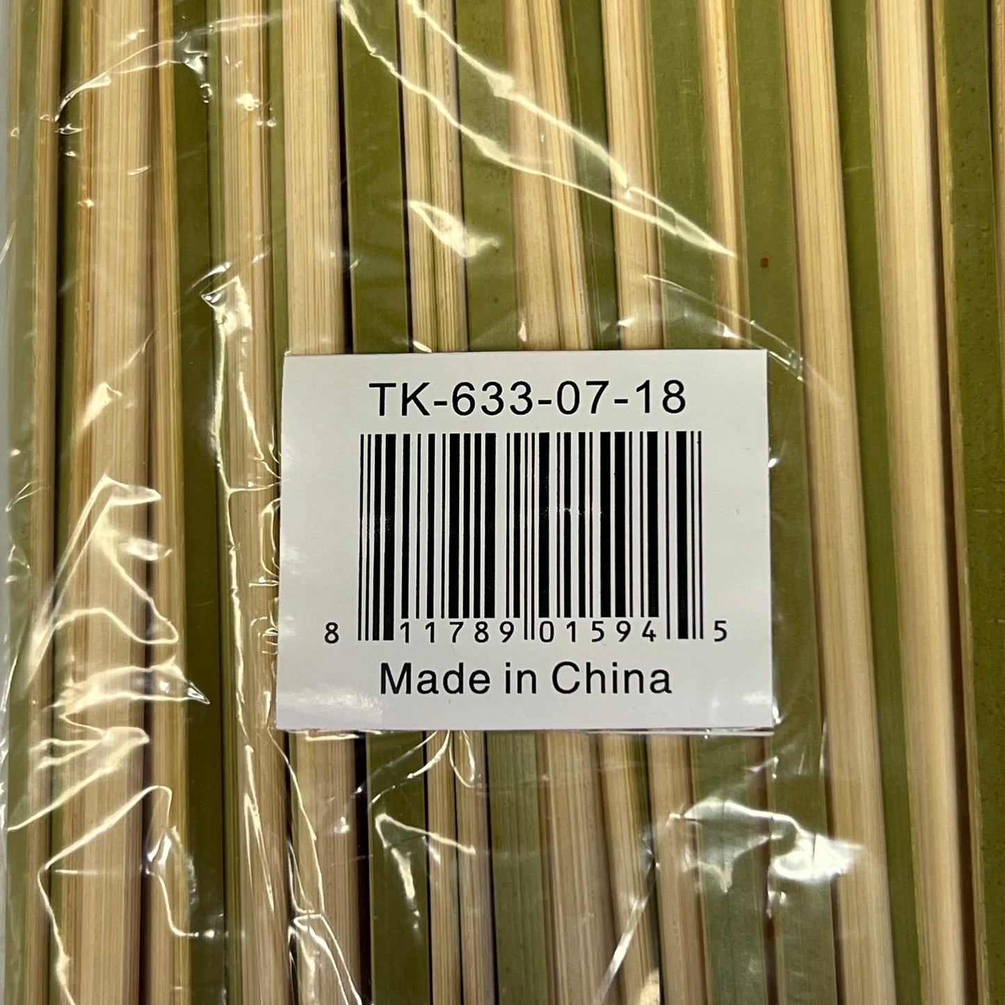 ZA@ (10000 Skewers) Width Flat Stick Bamboo Skewer Sz 7"L, TK-633-07-18 A