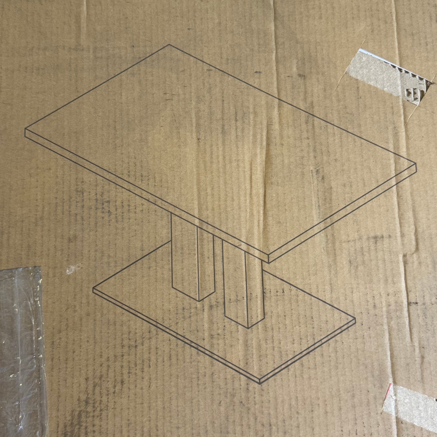 ZA@ Dining Table Sz 50.8"L x 31.9"W x 6.3"H JA2040-117