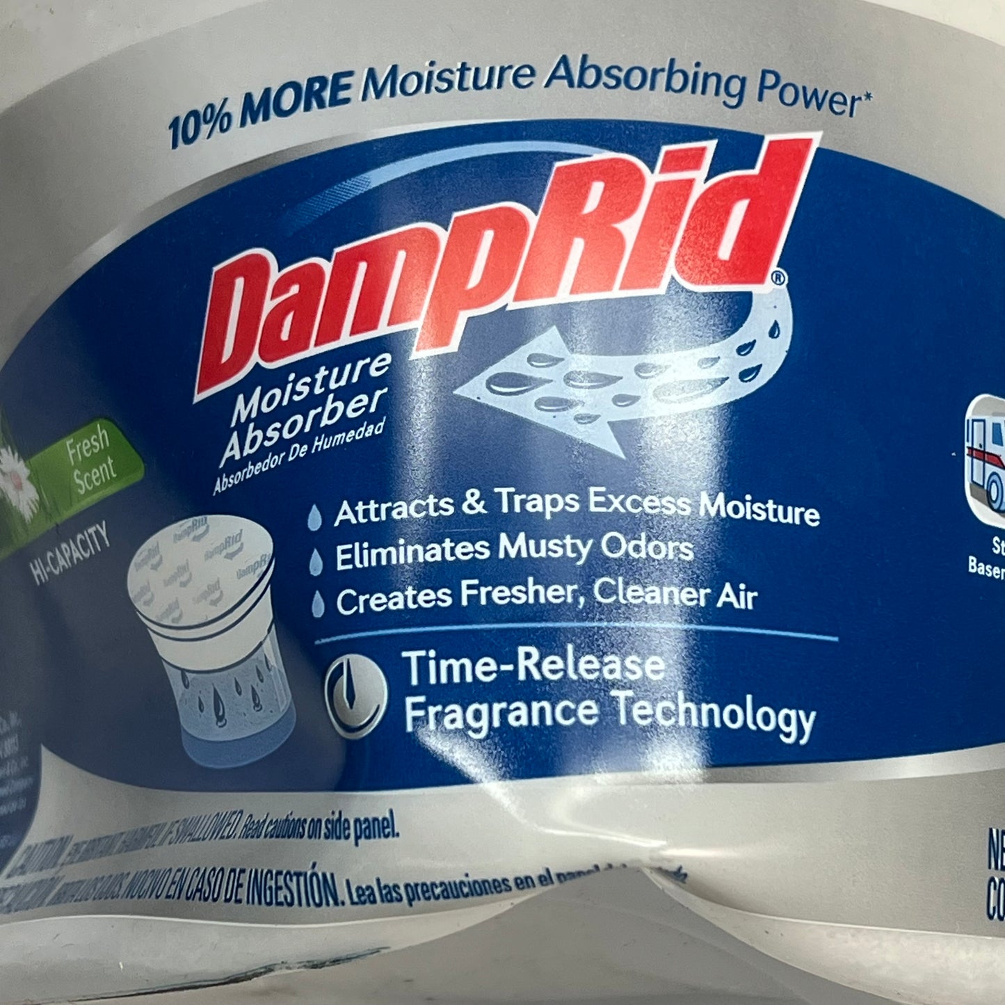 ZA@ DAMPRID (3 PACK) Hi-Capacity Moisture Absorber, Fragrance Free 2LB/15.5OZ A0663 (Damaged)