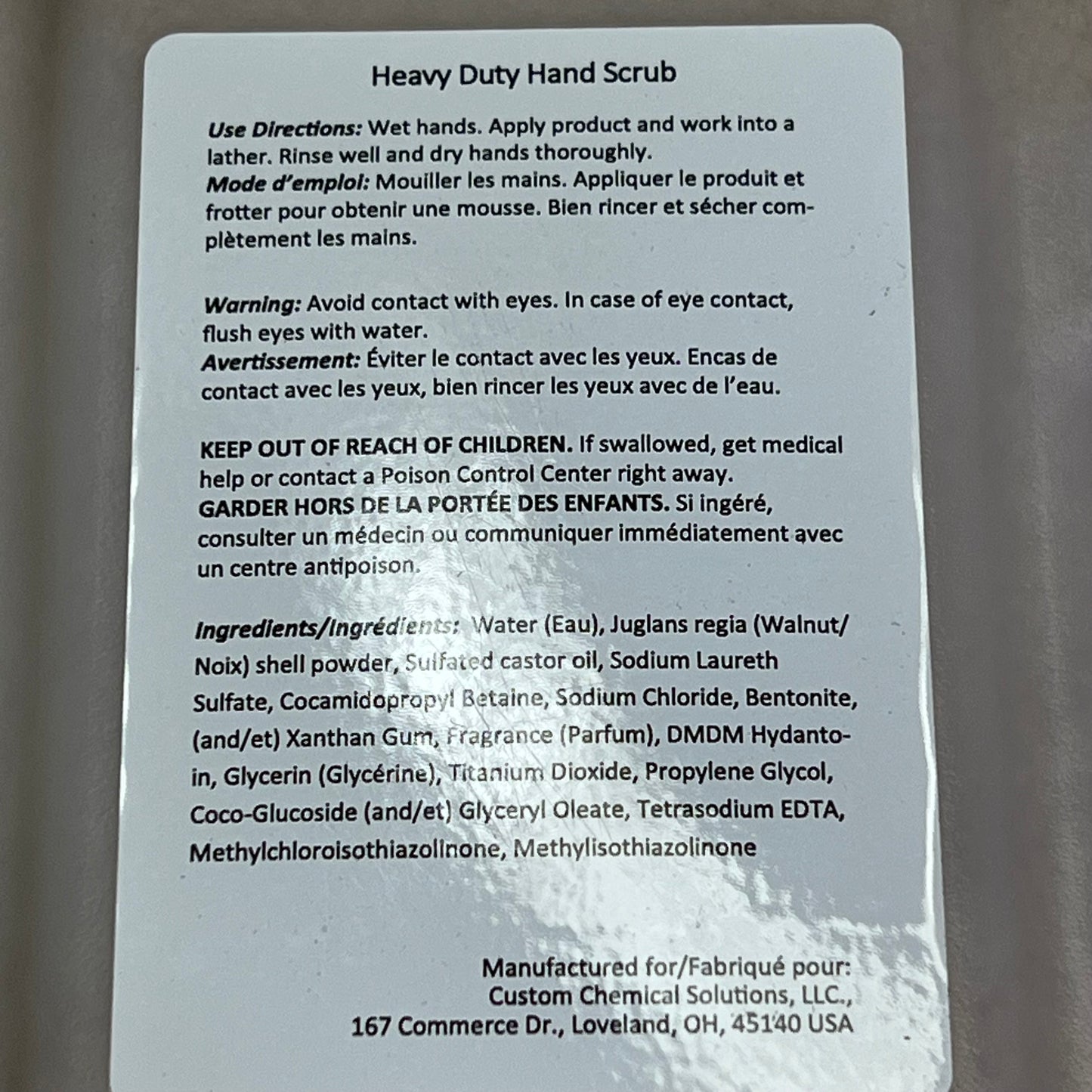 UNIFIRST CORPORATION (8 PACK) Dispensable Scented Heavy Duty Hand Scrub 1 L