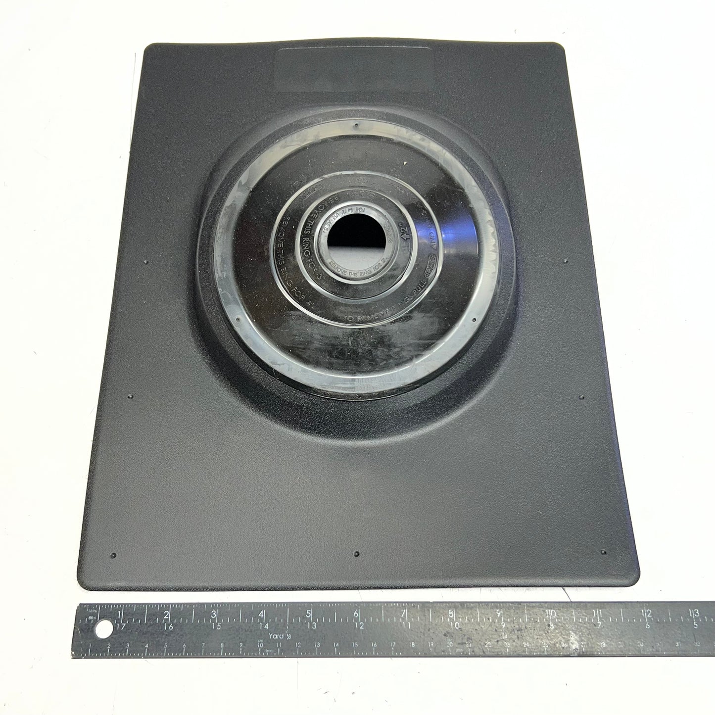 VANBOXEL (25 PACK) High Temp Roof Pipe Flashing with Plastic Base 15"L x 12"W Black