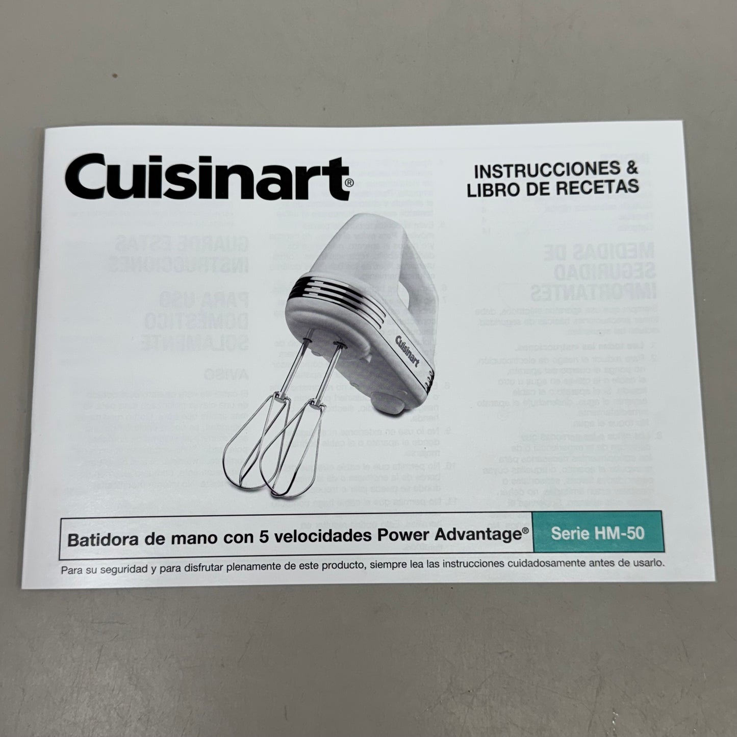 CUISINART Power Advantage 5-Speed Hand Mixer HM-50BK