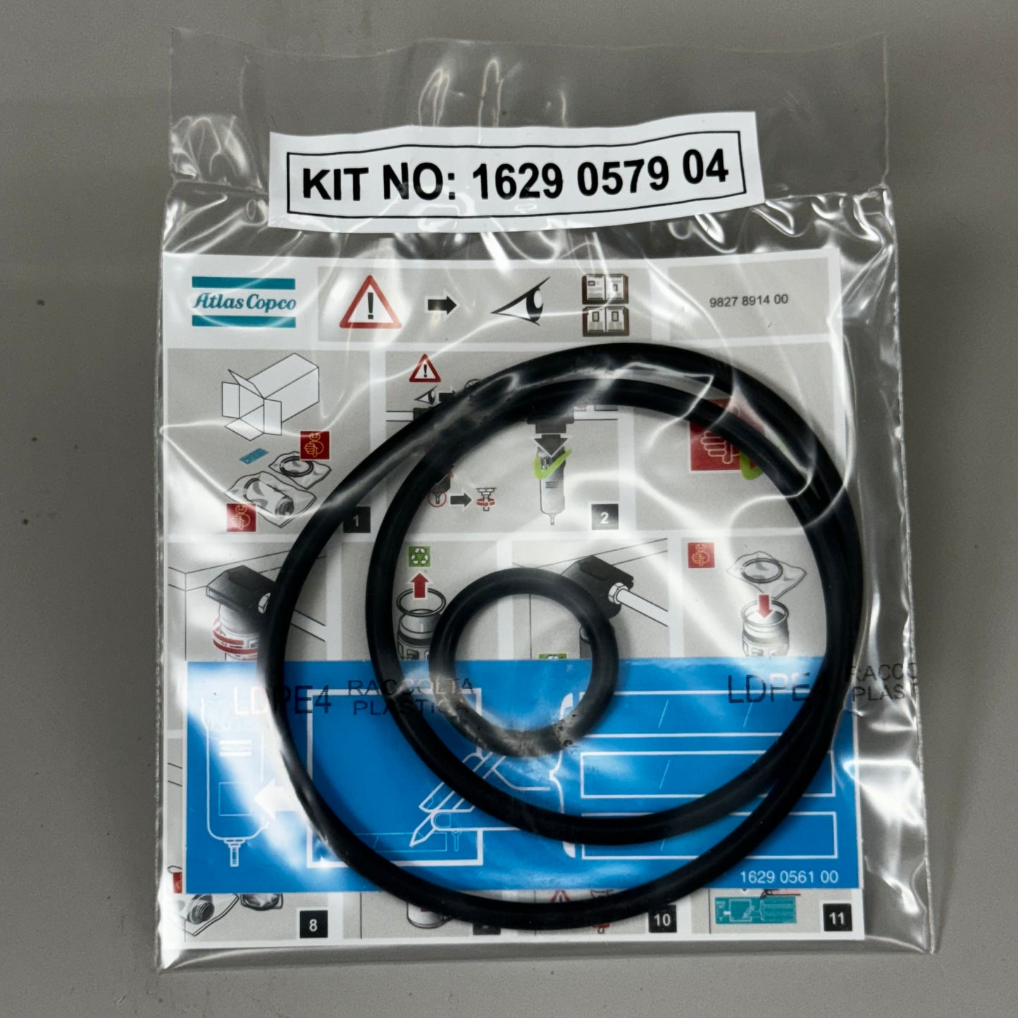 ATLAS COPCO Service Kit Includes Filter/Filter Element & Silencer X2 2230-0018-18