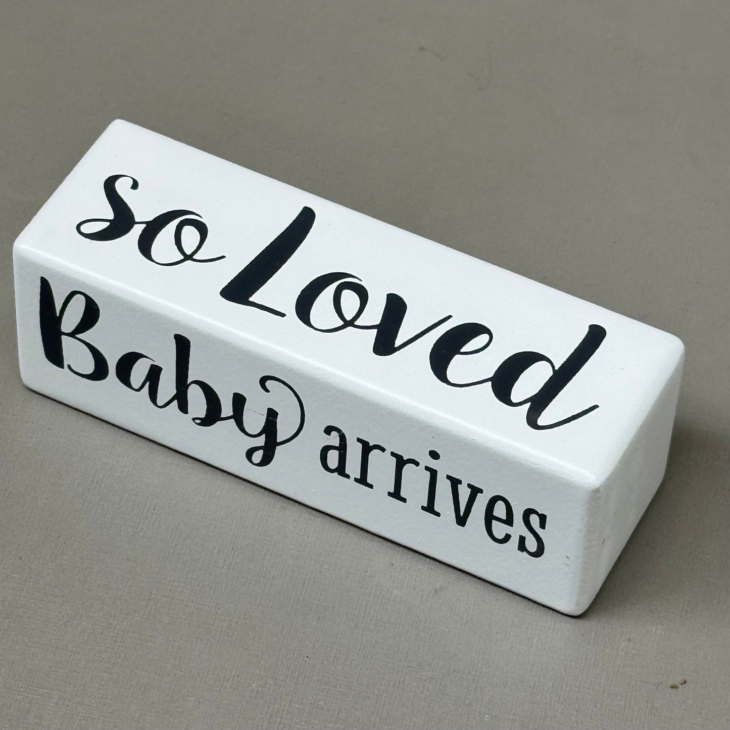 MALDEN International Designs Baby Countdown Blocks White