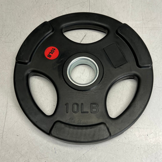 TRI-GRIP (2 PACK) Rubber Plate 10lb, Black