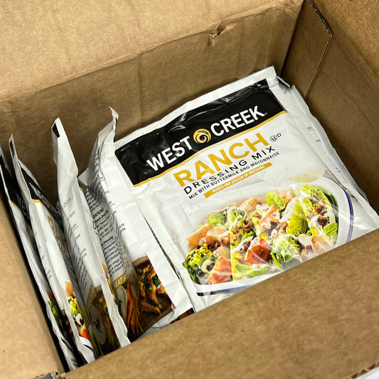 ZA@ WEST CREEK (18 PACK) Ranch Dressing 3.2 Oz Makes One Gal Each BB 01/26