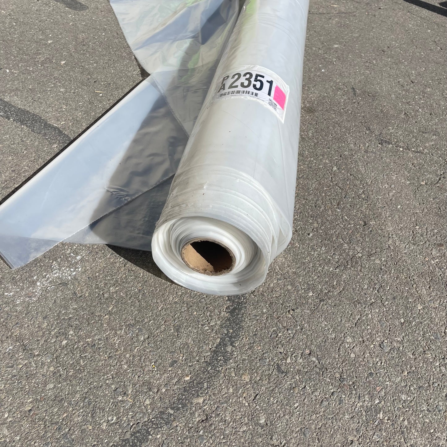 ZA@ Roll of Plastic Cover Bags 58” Width Clear (AS-IS)
