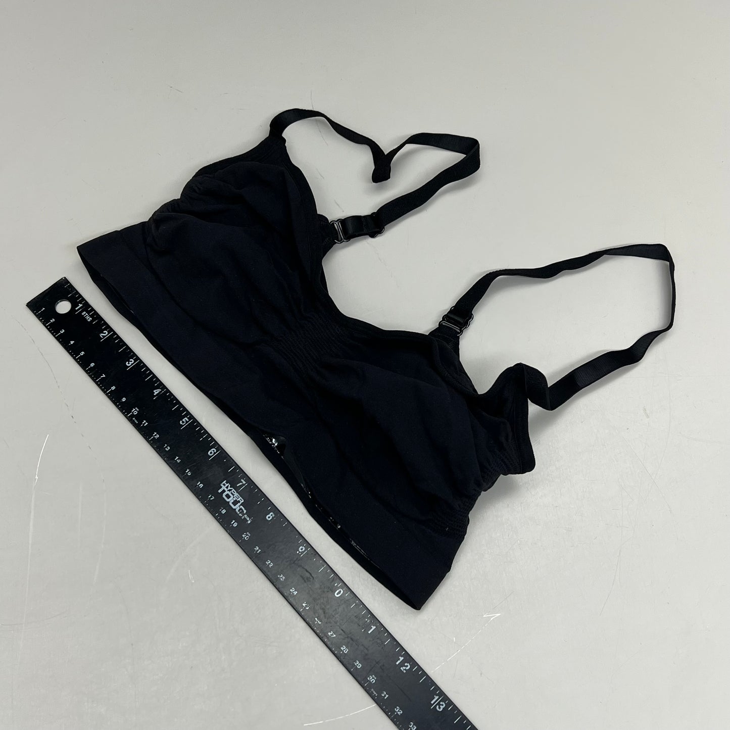 SKIMS Strong Support Seamless Bralette Pique Stitching Women's Sz 2X/3X Onyx