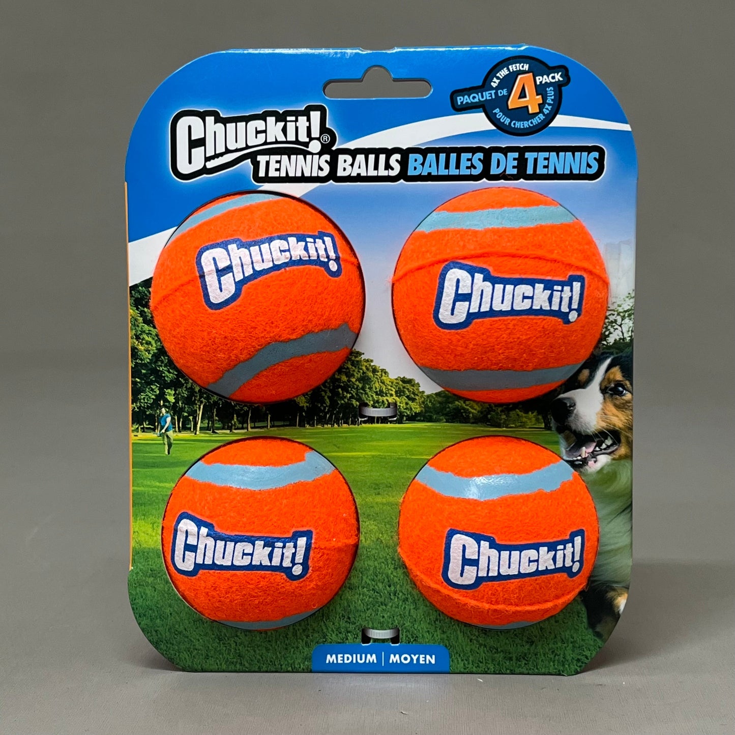 ZA@ CHUCK IT! (4 PACK, 16 BALLS TOTAL) Durable Extra Thick Core Tennis Balls Dog Toys A