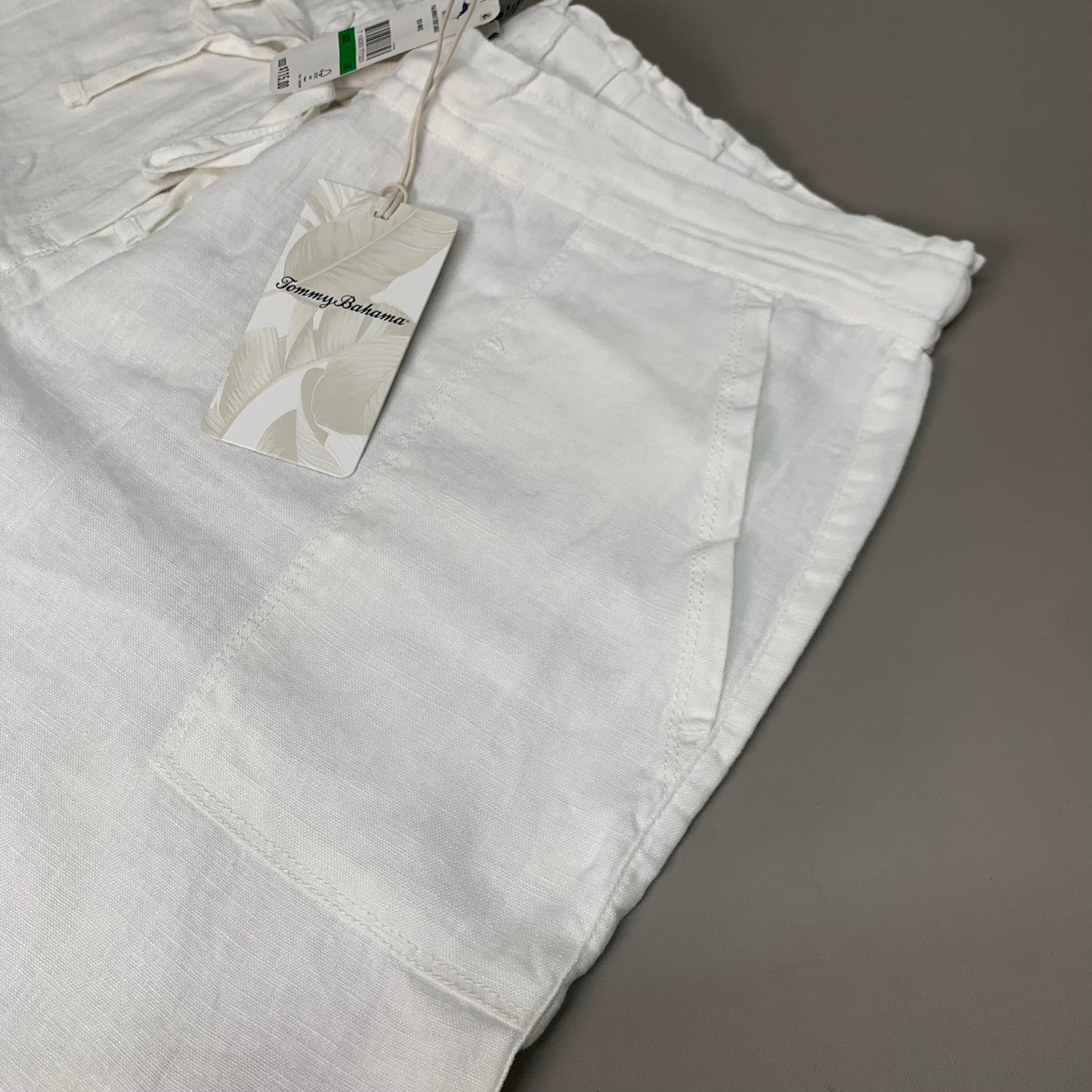 TOMMY BAHAMA Women's Palmbray Tapered Cargo Pant White Size L TW118698 (New)