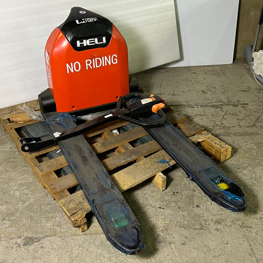 HELI Fully Electric Pallet Jack Truck 3300 lbs Sz 27" W x 60" L CBD15J