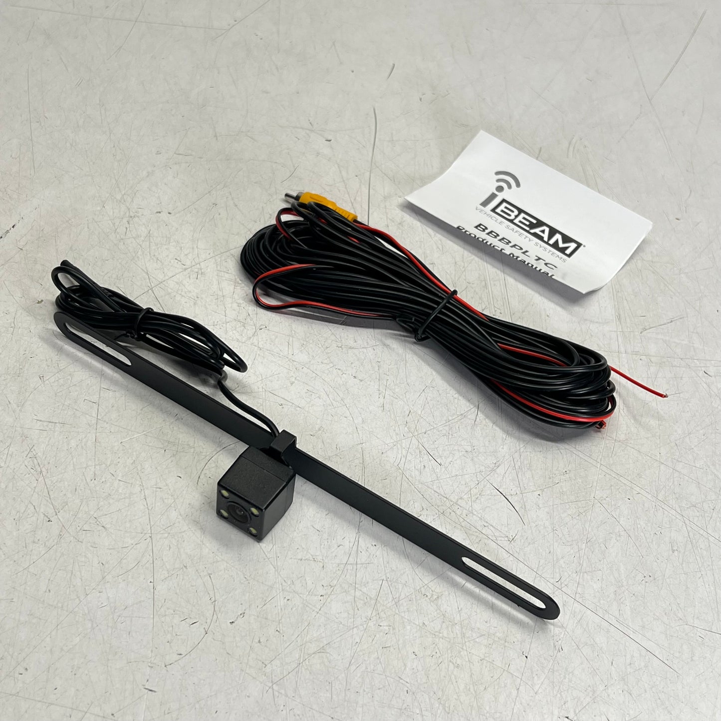 METRA Ibeam License Plate Back-up Camera W/ Night Vision & Parking Lines BBBPLTC