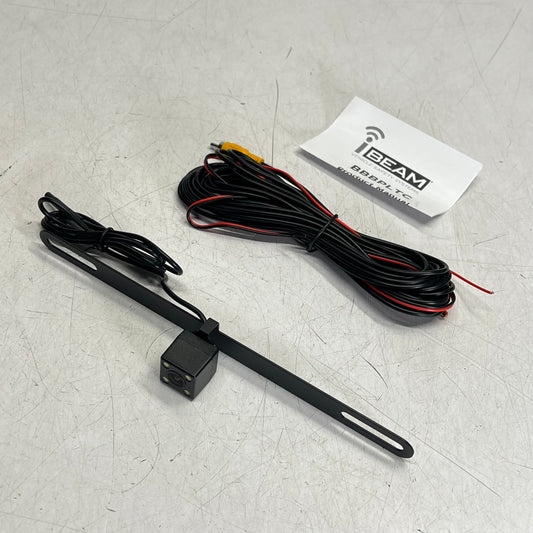 METRA Ibeam License Plate Back-up Camera W/ Night Vision & Parking Lines BBBPLTC