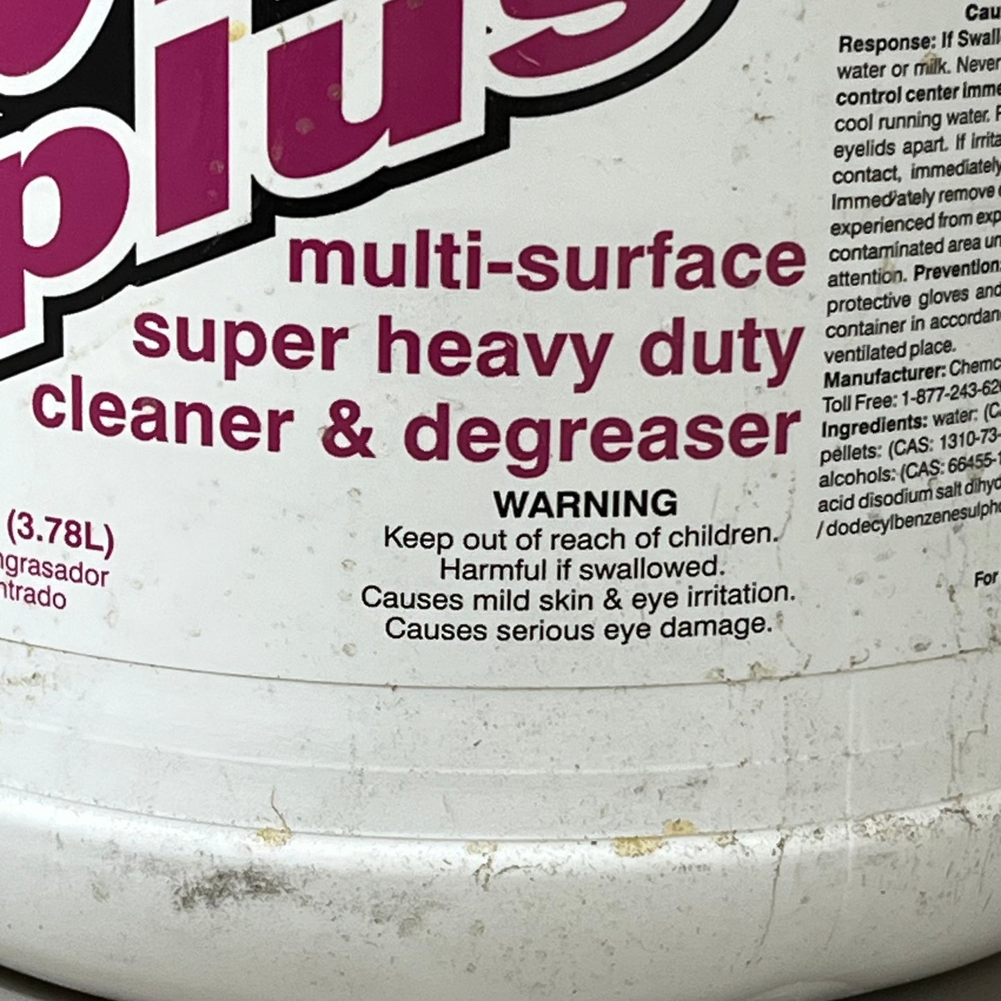 ZA@ CHEMCOR (2 PACK!) Multi-Surface Heavy Duty Cleaner & Degreaser 1 Gal 80101 AS-IS