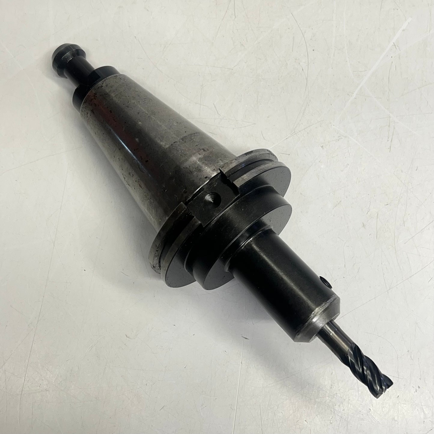 BIG End Mill Holder & Bit for CNC Machining 1/2" 4.0" CV50-EM-.500-4.00 (Used)