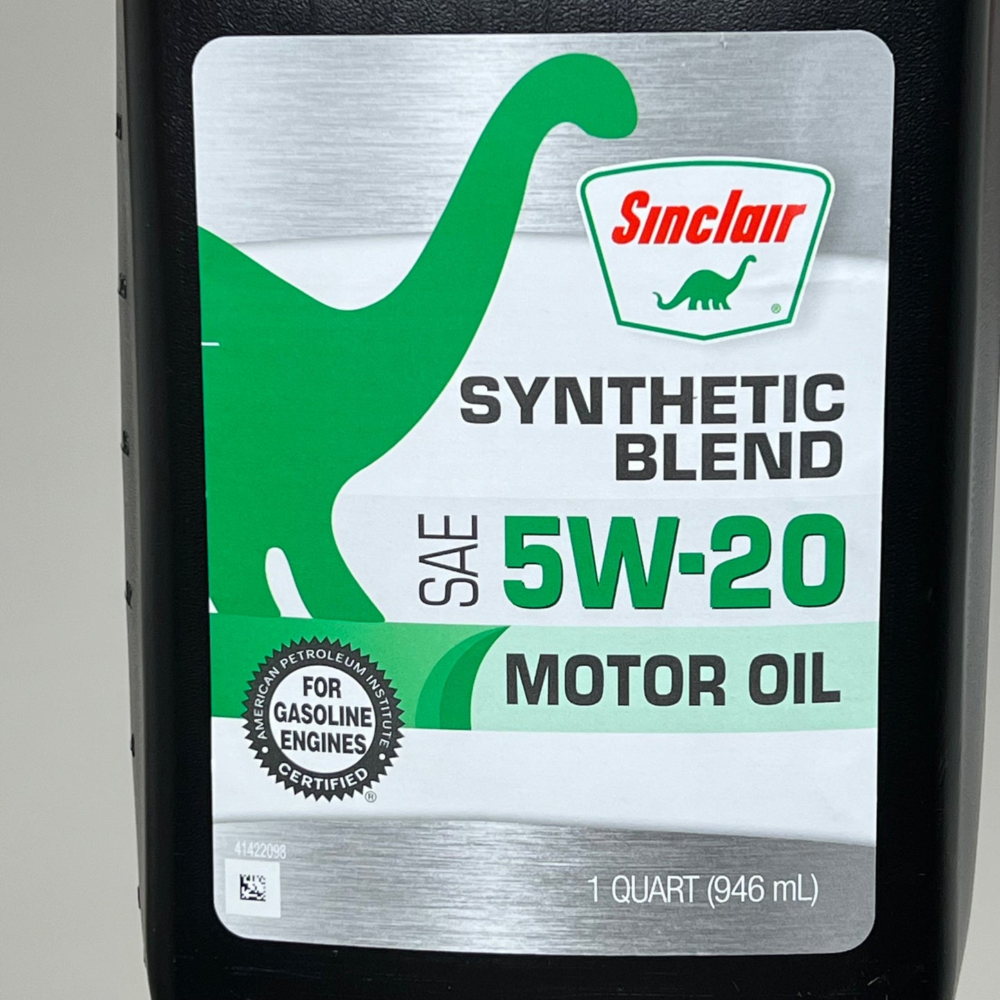 ZA@ SINCLAIR (6 PACK) Durable Strength Synthetic Blend SAE 5W-20 Motor Oil 1qt DOM 01/29/24 C