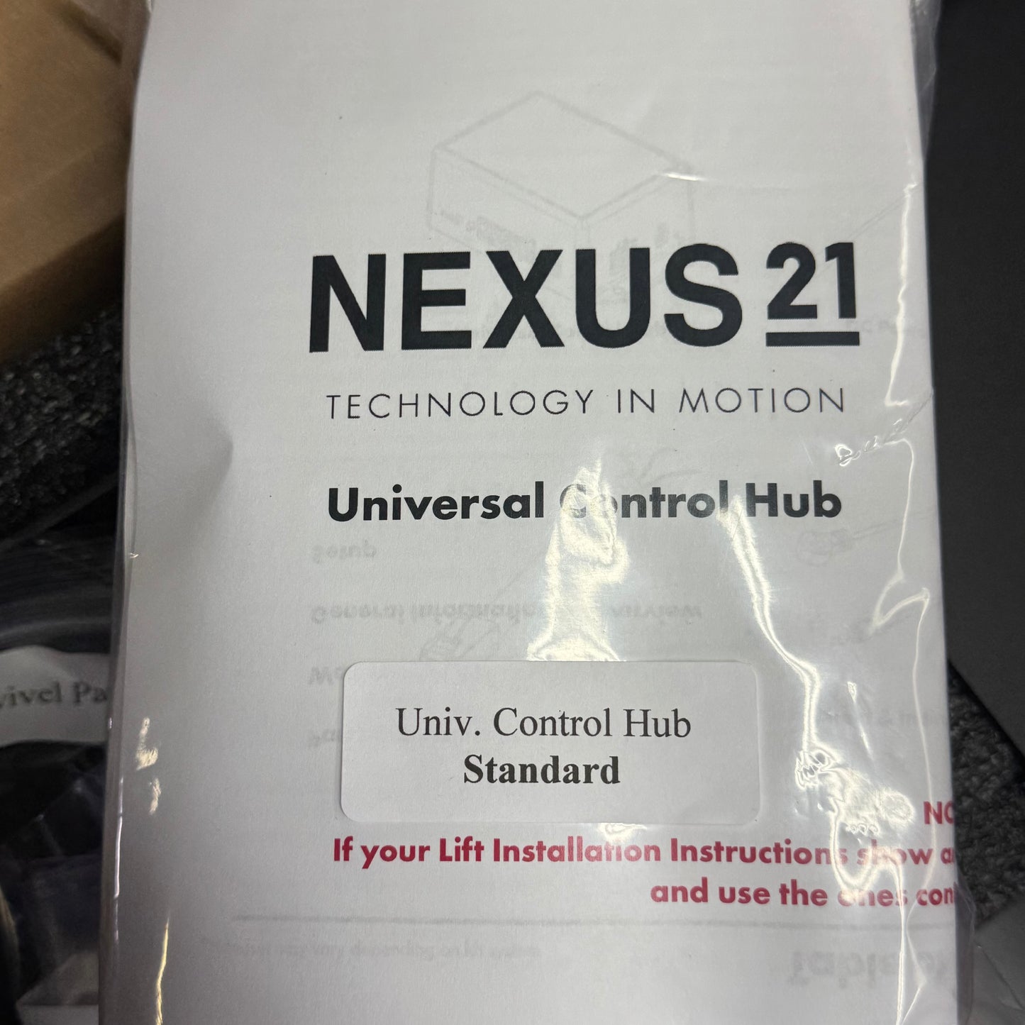 NEXUS 21 (3 BOXES) Pop-Up TV Lift w/ Manual Swivel – For Up To 60″ TV L-50ENS