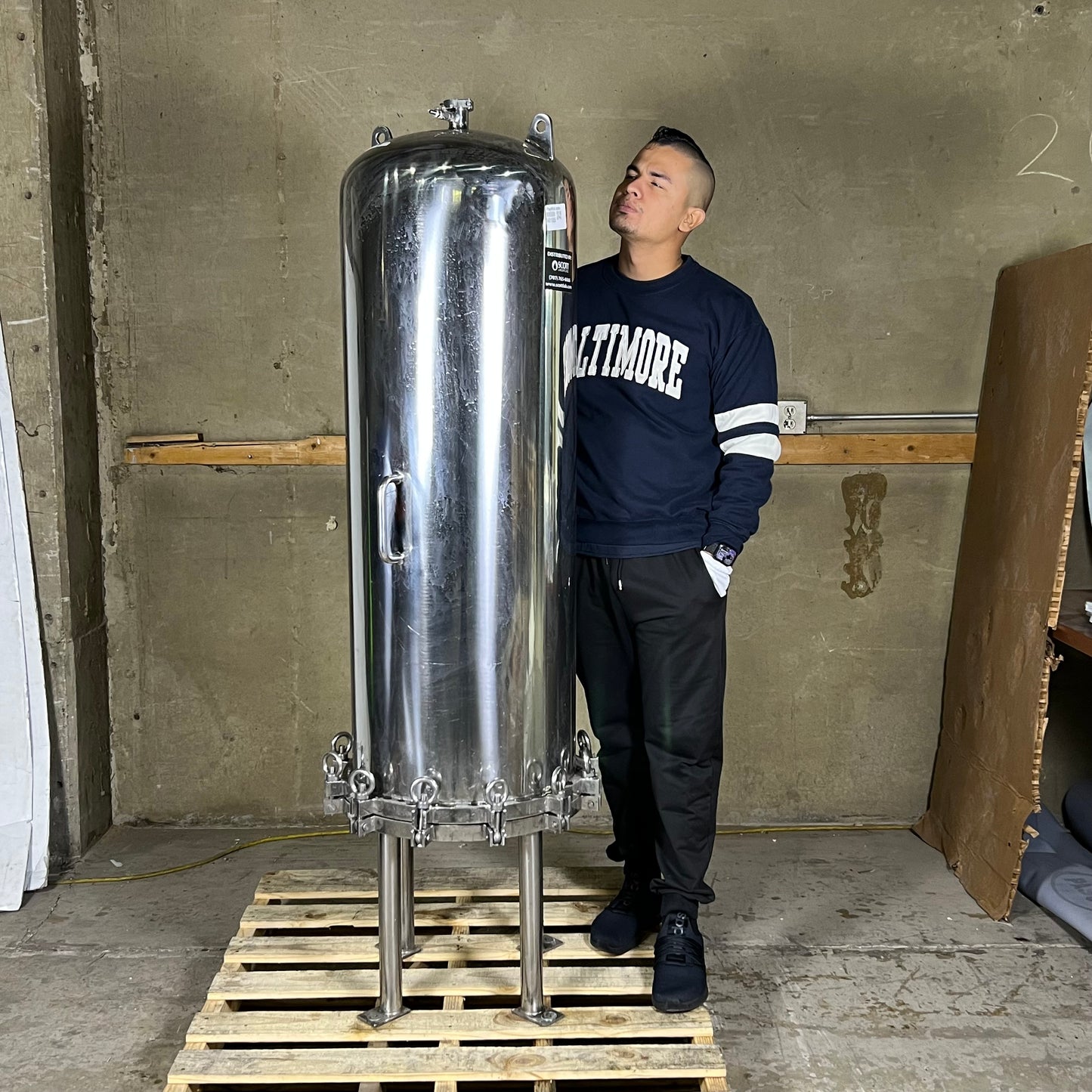 SCOTT LABORATORIES Cartridge Housing for Beverage Filtration Sz 68” H