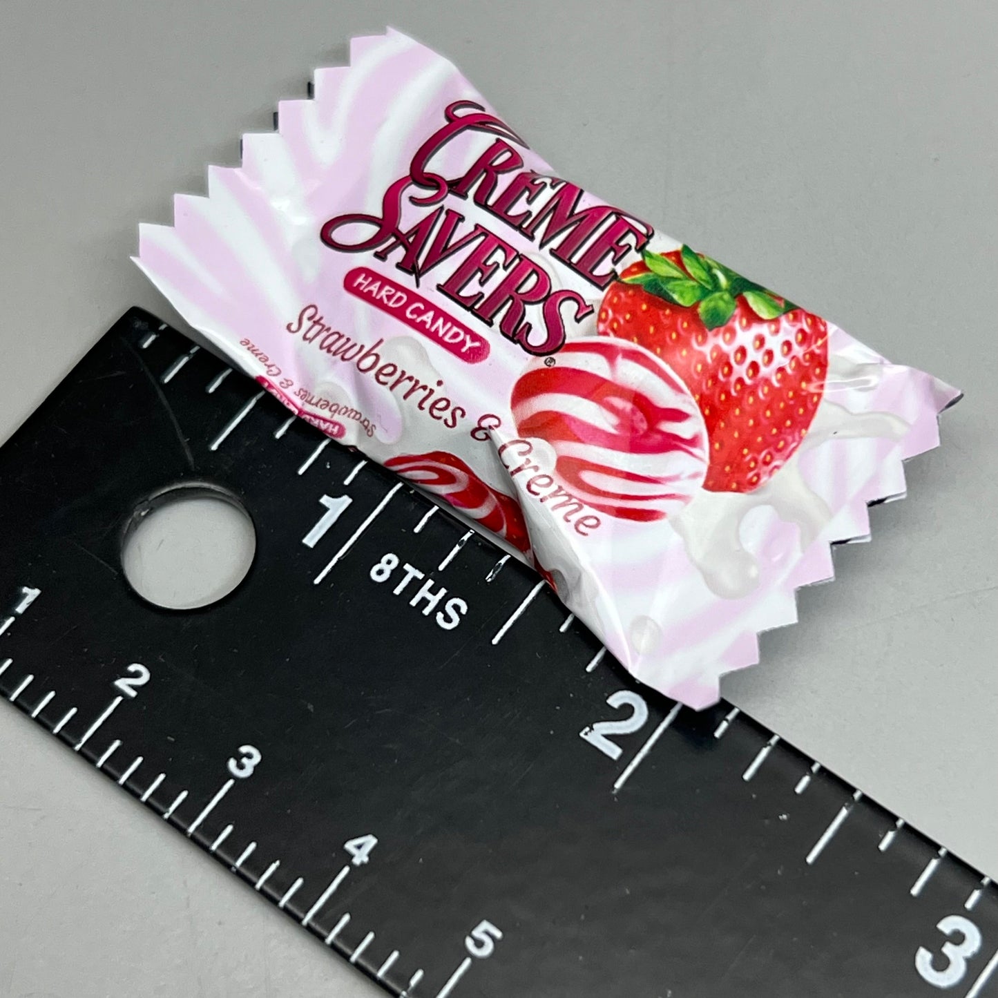 ZA@ ICONIC CANDY (12 PACK) Hard Candy Savers Strawberries & Creme 6.25 oz BB 03/28 (New Other, Distressed Box)