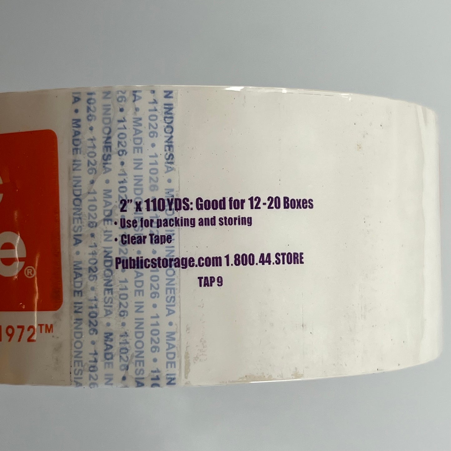 PUBLIC STROAGE (18 PACK) Premium Carton Packing Tape 2"x110yds Clear 328