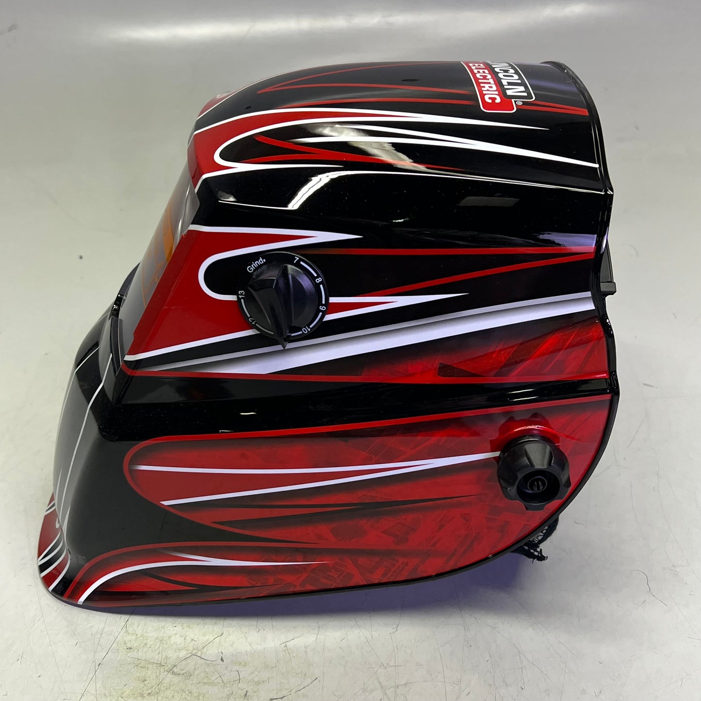 LINCOLN ELECTRIC Red Fierce Welding Helmet 7-13 Shade Red/Black K3063-1
