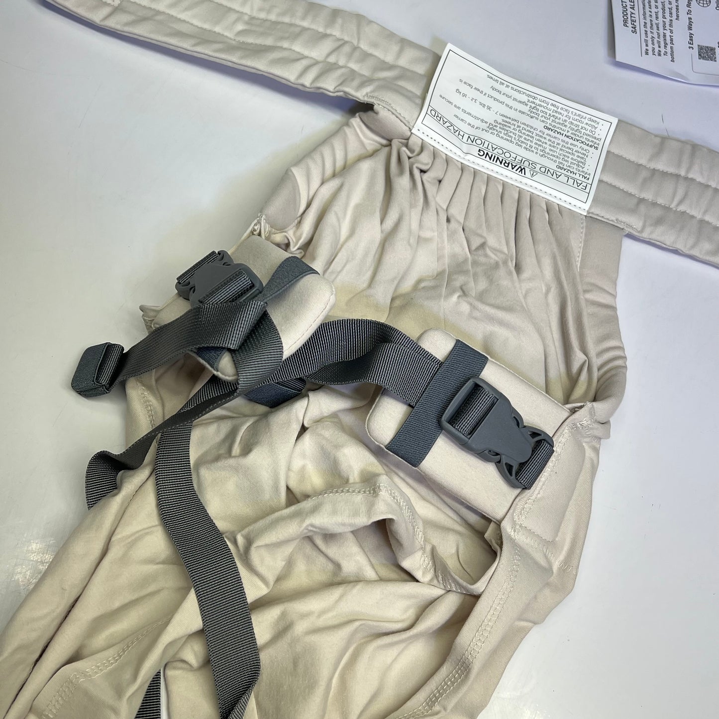 ZA@ BOBA Bliss Baby Carrier One Size 24"-58" Waist Organic Stone BLS2-0STO C