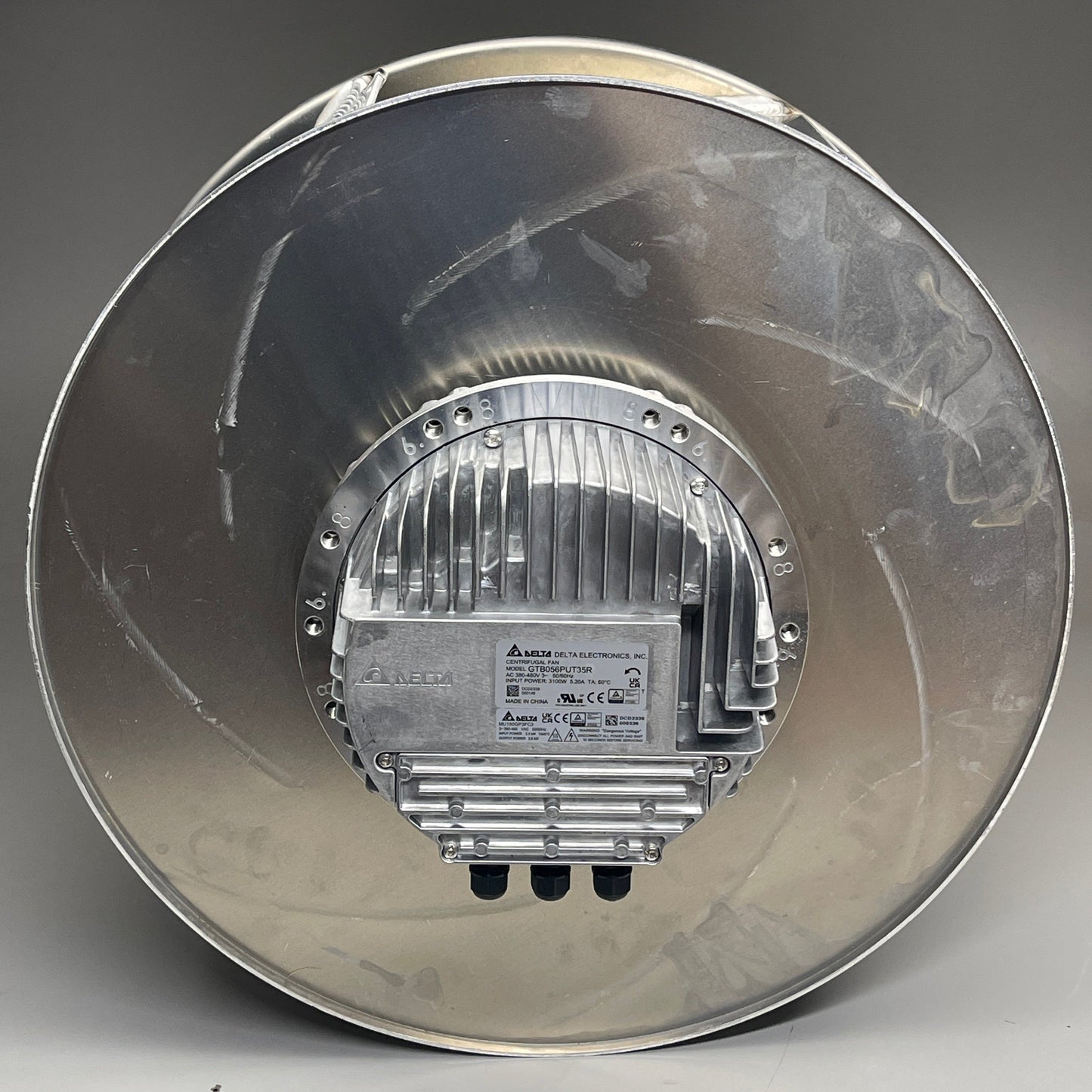 DELTA ELECTRONICS Centrifugal Fan 22.24"D x 13.58"W GTB056PUT35R N1
