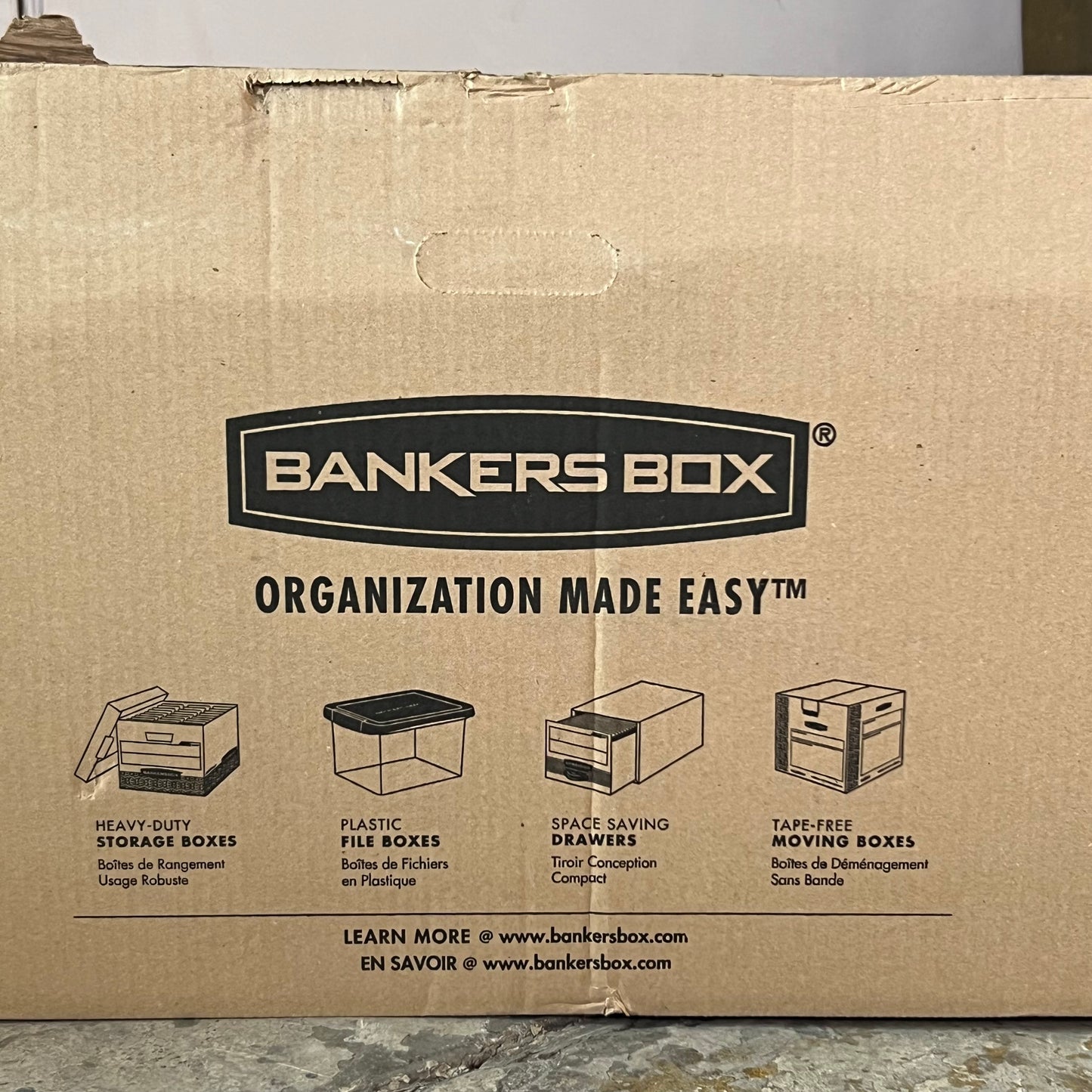 BANKERS BOX (12 PACK) Storage Boxes Medium White 00701