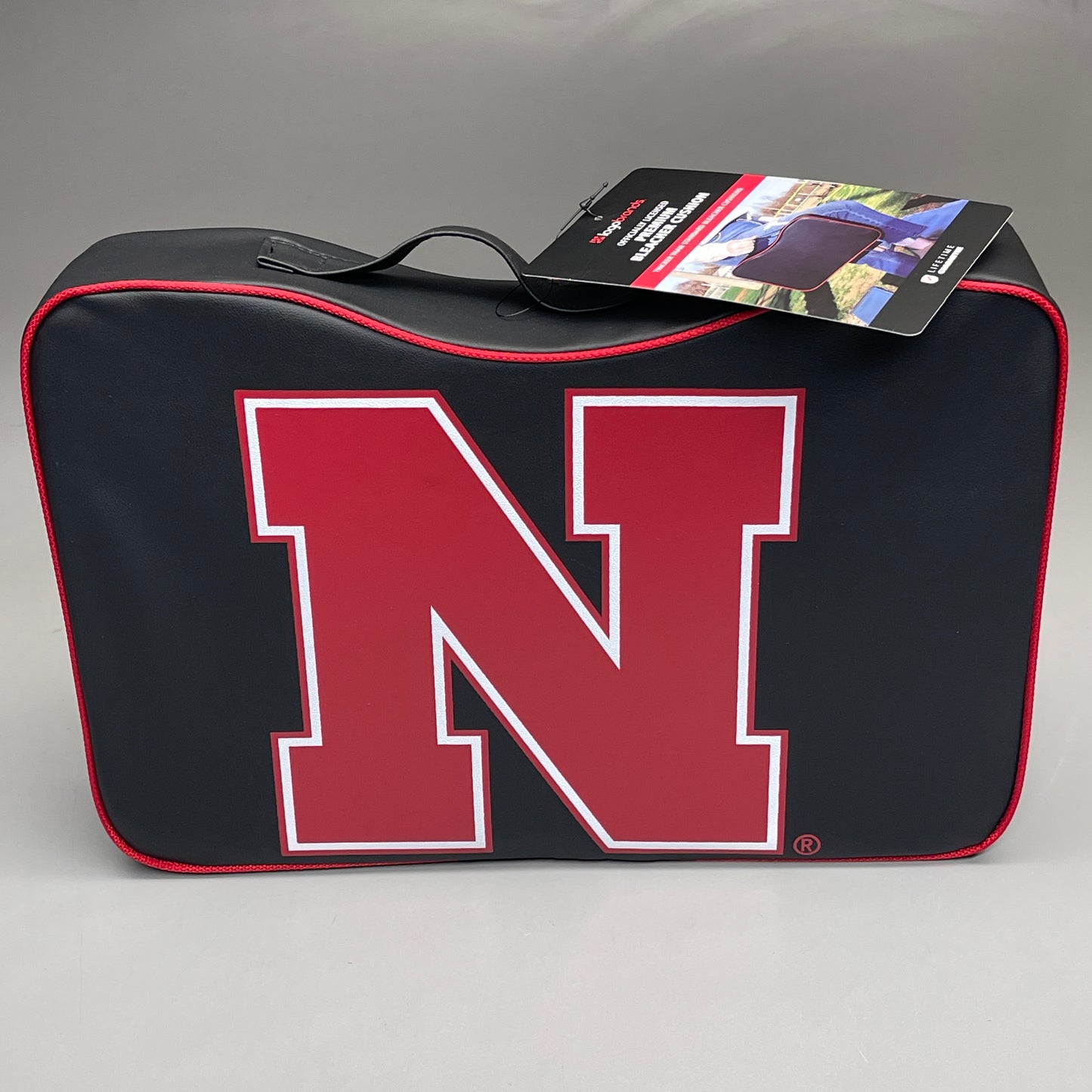 NEBRASKA Cornhuskers (2 PACK) Premium Thick Seat/Bleacher Cushion (Officially Licensed by LOGOBRANDS) 182–71P