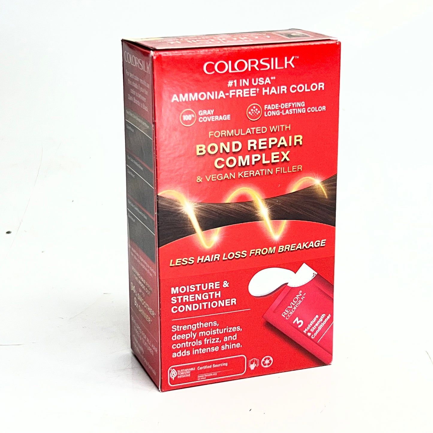 REVLON Colorsilk Beautiful Color 47 Medium Rich Brown Permanent Hair Color, 1 Application