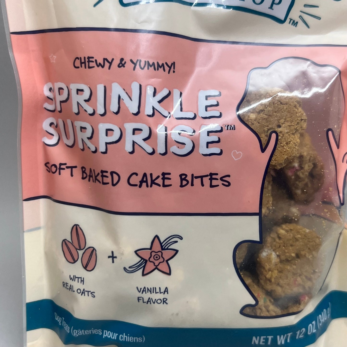 ZA@ WIGGLES & WAGS Sprinkle Surprise (12 PACK) Dog Food Treats 12oz (Exp 3/25) D