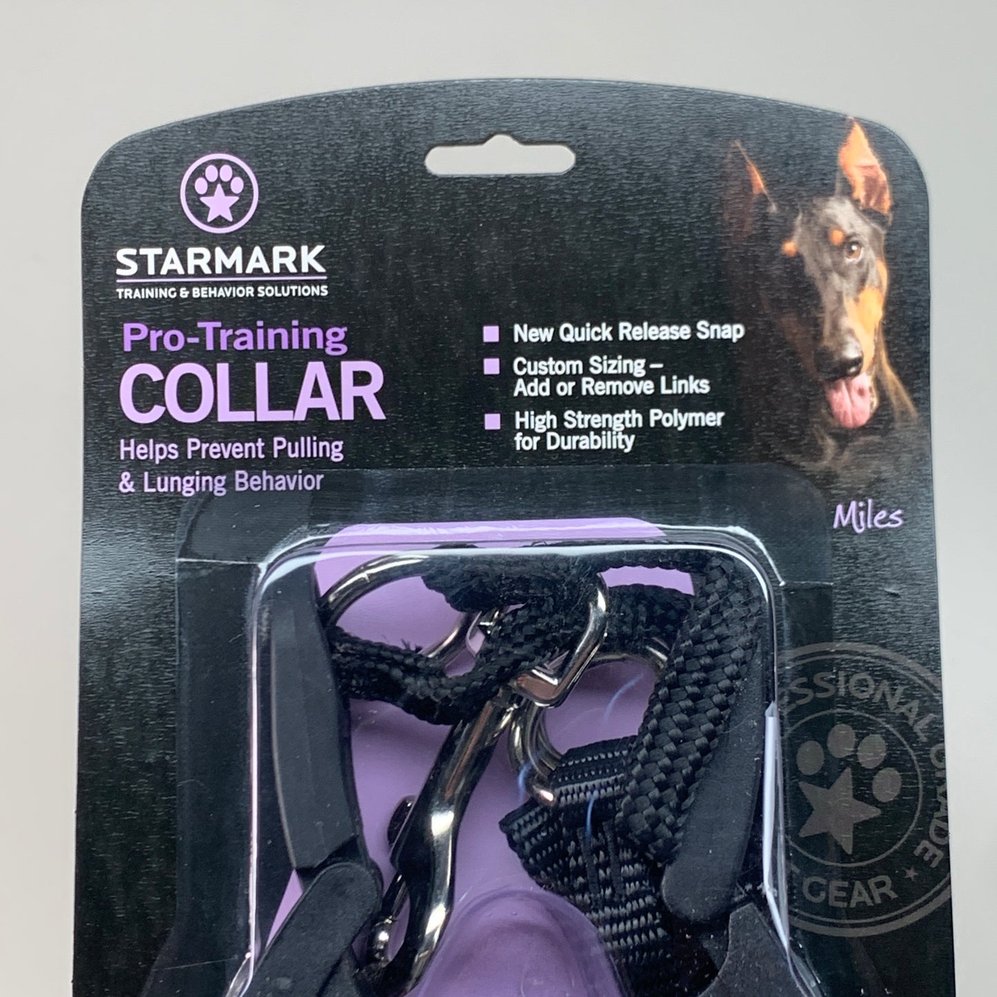 STARMARK Adjustable Pro Training Collar Large 21" Black TCLC