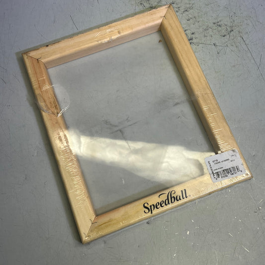 ZA@ SPEEDBALL Screen Printing Hardwood Frame Cord Locked In Grooves 10"x14" Tan 4716 (Slightly Dirty)
