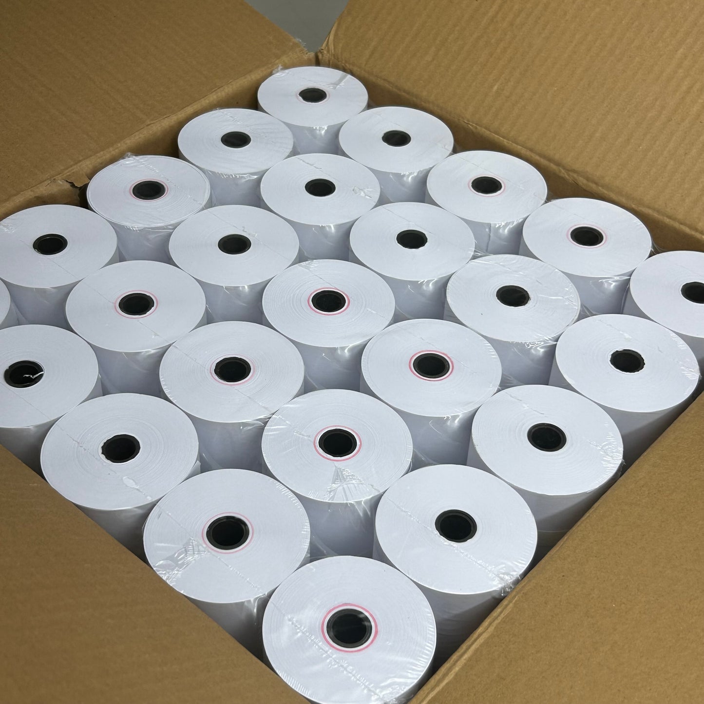 MAX-PRIME (50 Rolls) POS 1-Ply Printer Rolls 3"x165' White 1300-165 (Distressed Package)