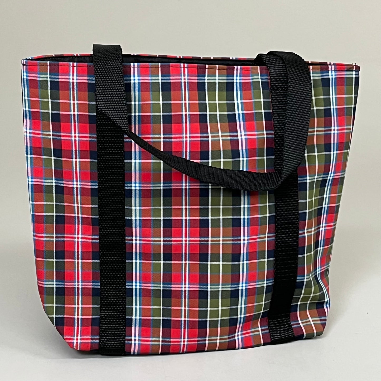 ZA@ DENNIS UNIFORMS (10 PACK) Primrose Schools Plaid Tote Bag Lunch Bag 13" x 12" Red/Green F