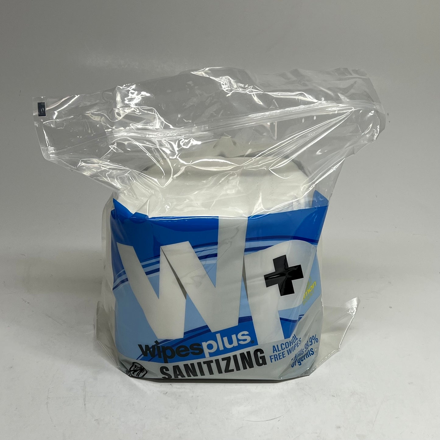 WP WIPES PLUS Lemon Scent Sanitizing Wipe Alcohol Free 800 Wipes 8"x6" BB 11/26