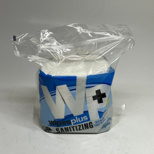 WP WIPES PLUS Lemon Scent Sanitizing Wipe Alcohol Free 800 Wipes 8"x6" BB 11/26